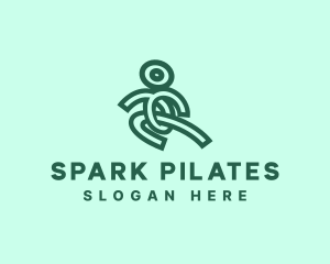 Human Pilates Gym logo design