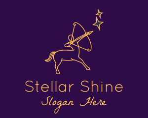 Astral Sagittarius Sign logo design