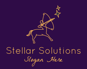 Astral - Astral Sagittarius Sign logo design