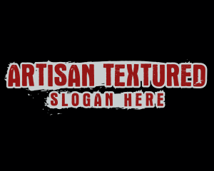 Textured - Horror Brushed Company logo design