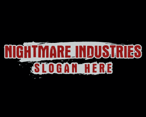 Horror - Horror Brushed Company logo design