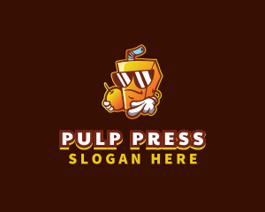 Pulp - Orange Juice Drink logo design