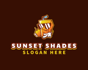 Shades - Orange Juice Drink logo design