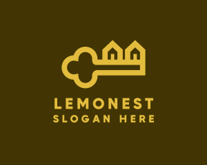 Yellow House Key  Logo
