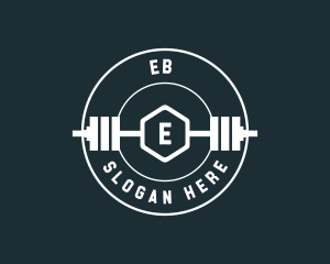 Barbell Weights Fitness logo design
