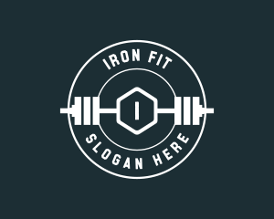Barbell - Barbell Weights Fitness logo design
