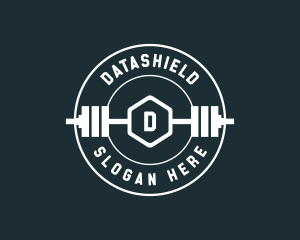 Barbell Weights Fitness logo design