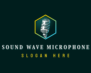 Recording Microphone Podcast logo design