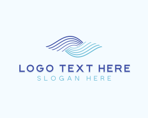 Aqua - Water Technology Wave logo design