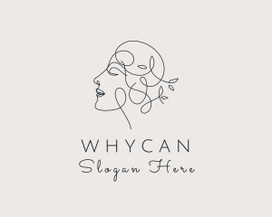 Facial Care - Natural Woman Face logo design