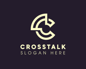 Digital Letter C logo design