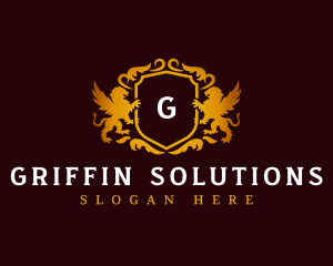 Elegant Griffin Crest logo design