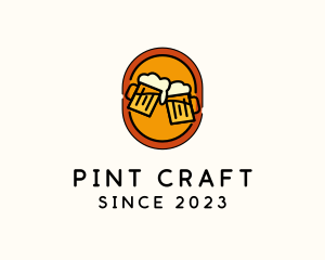 Pint - Beer Pub Liquor logo design