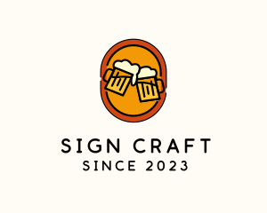 Craft Beer Pub Liquor logo design