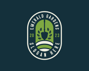 Shovel Lawn Care Landscaper logo design