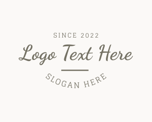Hobbyist - Simple Script Consultant logo design