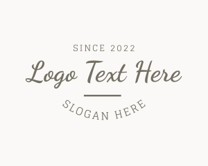 Blogger - Simple Script Consultant logo design