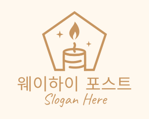 Flame Decor Candle logo design