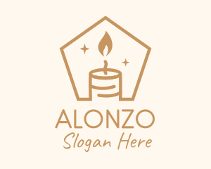 Flame Decor Candle logo design