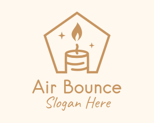 Flame Decor Candle logo design