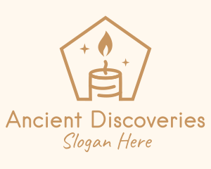 Flame Decor Candle logo design