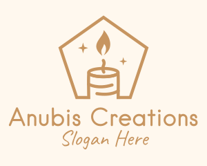 Flame Decor Candle logo design