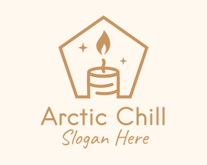 Flame Decor Candle logo design