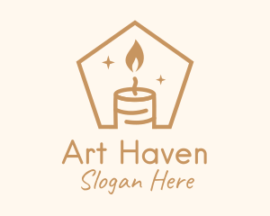 Flame Decor Candle logo design