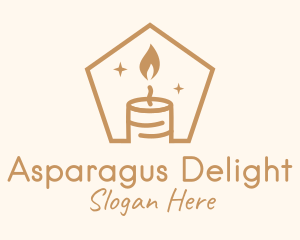 Flame Decor Candle logo design