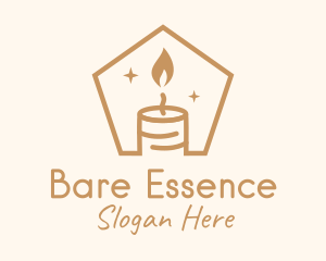 Flame Decor Candle logo design