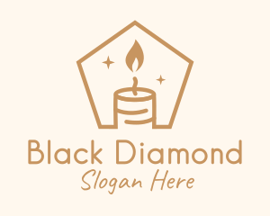 Flame Decor Candle logo design