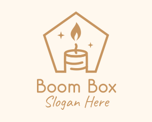 Flame Decor Candle logo design