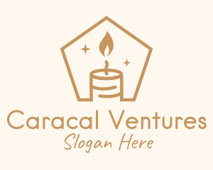 Flame Decor Candle logo design