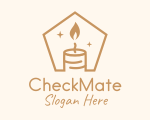 Flame Decor Candle logo design