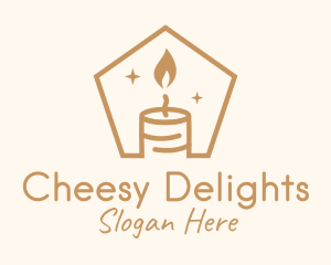 Flame Decor Candle logo design