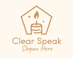 Flame Decor Candle logo design