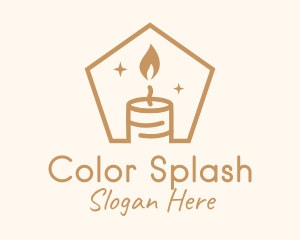 Flame Decor Candle logo design