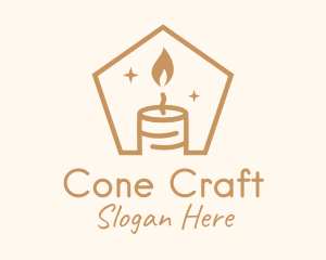 Flame Decor Candle logo design