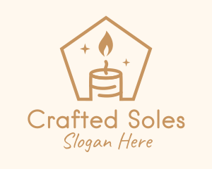 Flame Decor Candle logo design