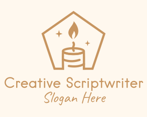 Flame Decor Candle logo design