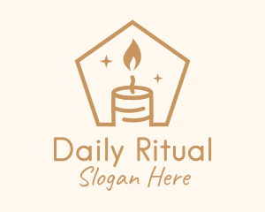 Flame Decor Candle logo design