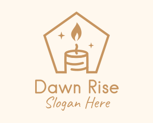 Flame Decor Candle logo design