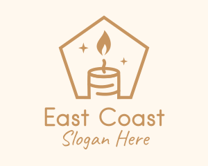 Flame Decor Candle logo design