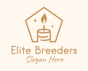 Flame Decor Candle logo design