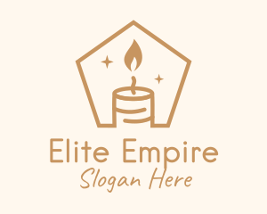 Flame Decor Candle logo design