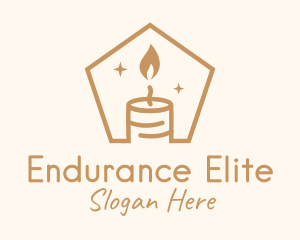 Flame Decor Candle logo design