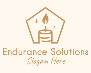 Flame Decor Candle logo design