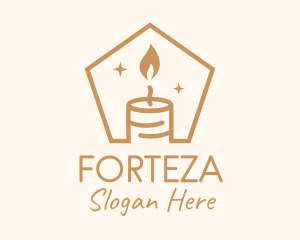 Flame Decor Candle logo design