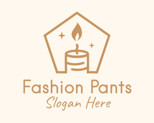 Flame Decor Candle logo design