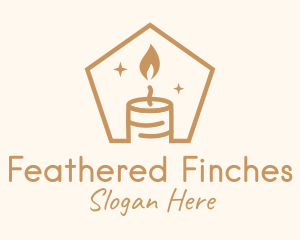 Flame Decor Candle logo design